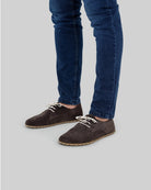 Side view Brown Oxford Shoes - Calf Leather Zero Drop | Bespoky
