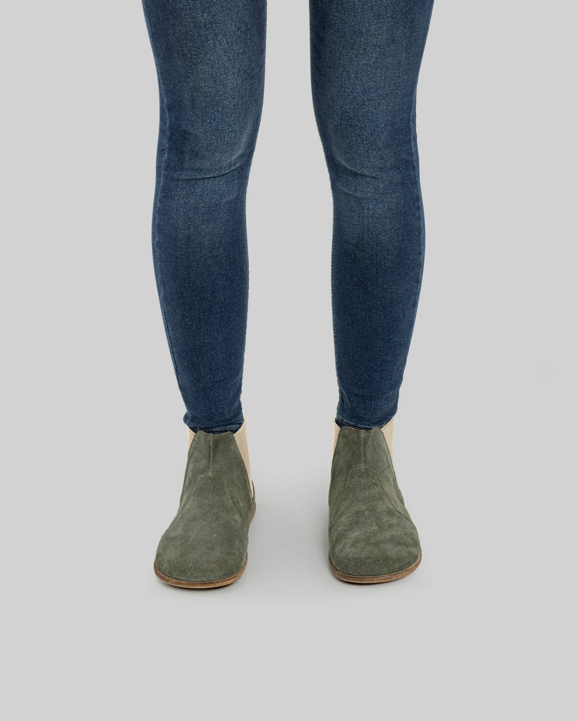 Detail Suede Chelsea Boots - Handcrafted Calf Leather Turkey | Bespoky