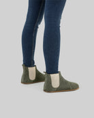 Pair Suede Chelsea Boots - Barefoot Wide Toe Calf Leather | Bespoky