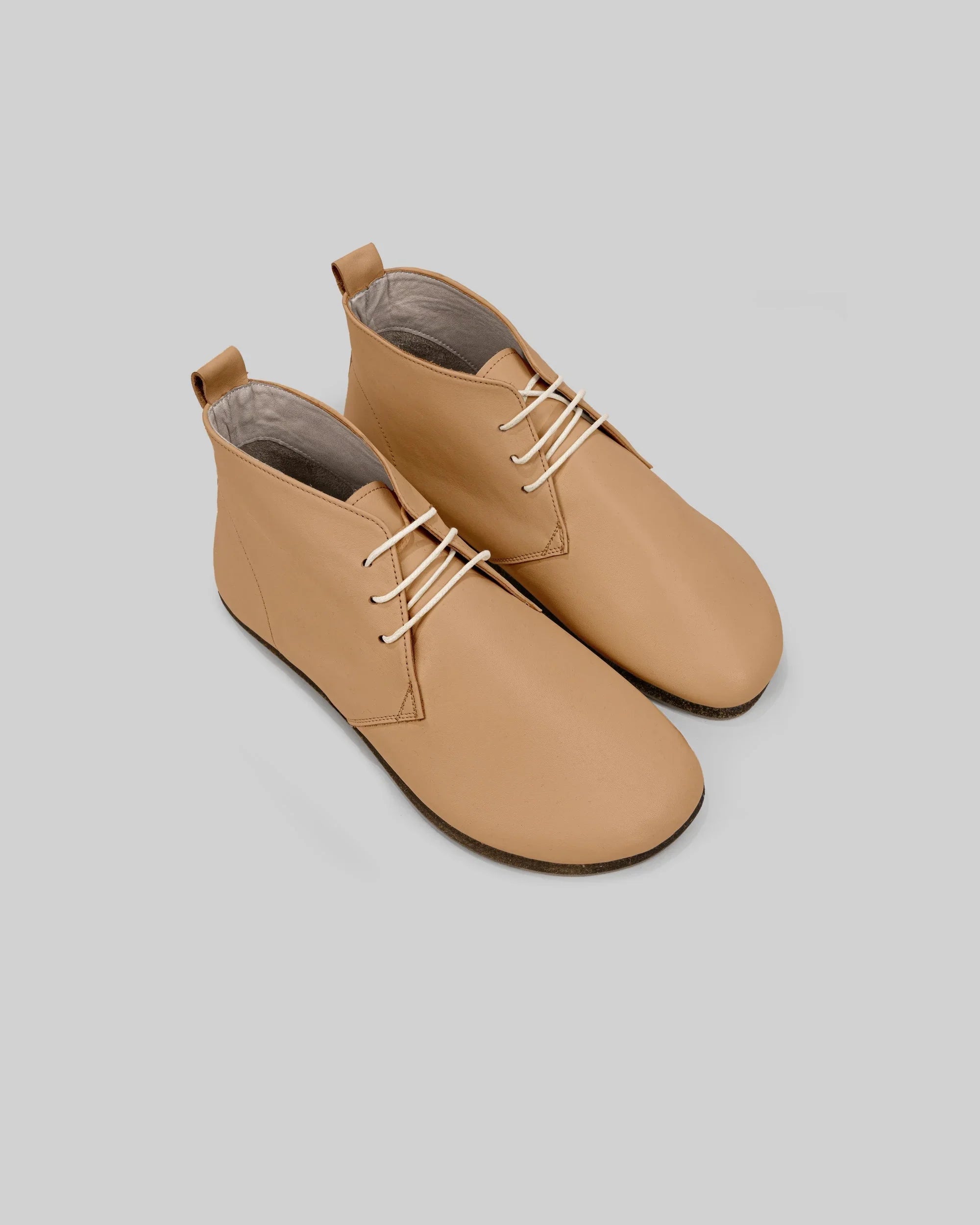 Men's Undyed Ankle Boots - Handcrafted Calf Leather Wide Toe Box | Bespoky