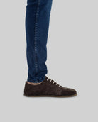 Back view Brown Barefoot Sneaker - Calf Leather Handcrafted | Bespoky