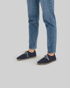 Top view Navy Oxford Shoes - Handcrafted Calf Leather | Bespoky