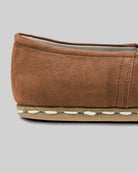 Detail Tan Nubuck Yemeni Shoes - Handcrafted Calf Leather Turkey | Bespoky