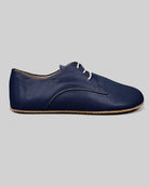 Side view Navy Blue Oxford Shoes - Calf Leather Zero Drop | Bespoky