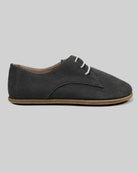 Side view Smoked Nubuck Oxford Shoes - Calf Leather Zero Drop | Bespoky