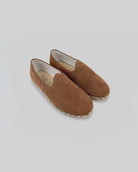 Women's Tan Yemeni Shoes - Handcrafted Calf Leather Wide Toe Box | Bespoky