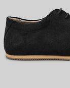 Side view Black Barefoot Sneaker - Calf Leather Zero Drop | Bespoky