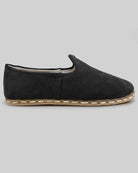Top view Black Suede Yemeni Shoes - Handcrafted Calf Leather | Bespoky