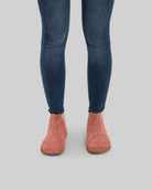 Detail Pink Suede Chelsea Boots - Handcrafted Calf Leather Turkey | Bespoky