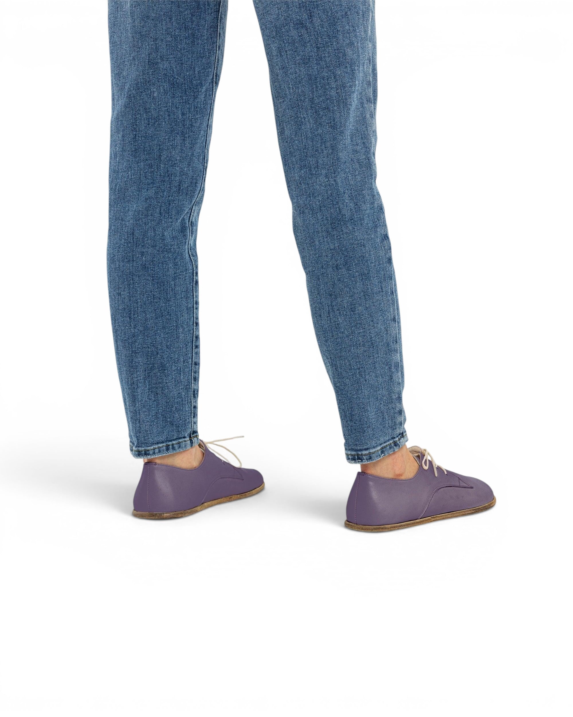 Detail Purple Oxford Shoes - Handcrafted Calf Leather Turkey | Bespoky