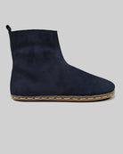 Side view Navy Chelsea Boots - Calf Leather Zero Drop | Bespoky