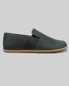 Top view Green Barefoot Shoes - Handcrafted Calf Leather | Bespoky