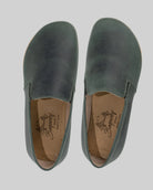 Side view Green Barefoot Shoes - Calf Leather Zero Drop | Bespoky
