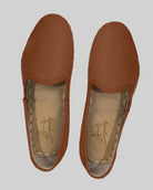 Side view Dark Tan Yemeni Shoes - Calf Leather Zero Drop | Bespoky