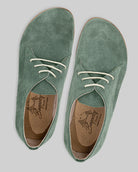Side view Green Oxford Shoes - Calf Leather Zero Drop | Bespoky