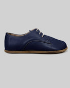 Side view Navy Blue Oxford Shoes - Calf Leather Zero Drop | Bespoky