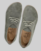 Side view Suede Oxford Shoes - Calf Leather Zero Drop | Bespoky
