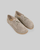 Men's Suede Oxford Shoes - Handcrafted Calf Leather Wide Toe Box | Bespoky