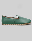 Detail Green Barefoot Yemeni - Handcrafted Calf Leather Turkey | Bespoky