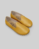 Men's Mustard Barefoot Yemeni - Handcrafted Calf Leather Wide Toe Box | Bespoky