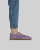 Pair Purple Barefoot Sneaker - Barefoot Wide Toe Calf Leather | Bespoky