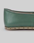 Detail Green Yemeni Shoes - Handcrafted Calf Leather Turkey | Bespoky