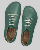 Back view Green Barefoot Sneaker - Calf Leather Handcrafted | Bespoky