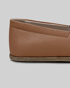 Side view Tan Barefoot Shoes - Calf Leather Zero Drop | Bespoky