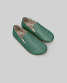 Men's Green Barefoot Shoes - Handcrafted Calf Leather Wide Toe Box | Bespoky