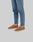Detail Tan Oxford Shoes - Handcrafted Calf Leather Turkey | Bespoky