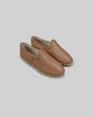 Men's Tan Yemeni Shoes - Handcrafted Calf Leather Wide Toe Box | Bespoky
