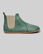Close-up calf leather - Green Chelsea Boots Detail | Bespoky