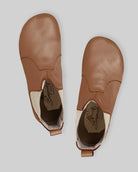 Side view Tan Chelsea Boots - Calf Leather Zero Drop | Bespoky