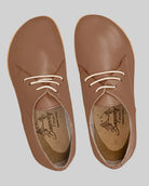 Side view Tan Oxford Shoes - Calf Leather Zero Drop | Bespoky