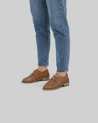 Back view Tan Pointed Toe Oxford - Calf Leather Handcrafted | Bespoky