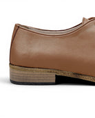 Top view Tan Pointed Toe Oxford - Handcrafted Calf Leather | Bespoky