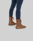 Back view Tan Barefoot Boot - Calf Leather Handcrafted | Bespoky