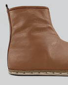 Close-up calf leather - Tan Chelsea Boots Detail | Bespoky