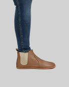 Back view Tan Chelsea Boots - Calf Leather Handcrafted | Bespoky