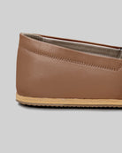 Top view Tan Barefoot Shoes - Handcrafted Calf Leather | Bespoky