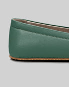 Top view Green Barefoot Shoes - Handcrafted Calf Leather | Bespoky
