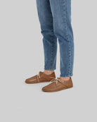 Back view Tan Oxford Shoes - Calf Leather Handcrafted | Bespoky