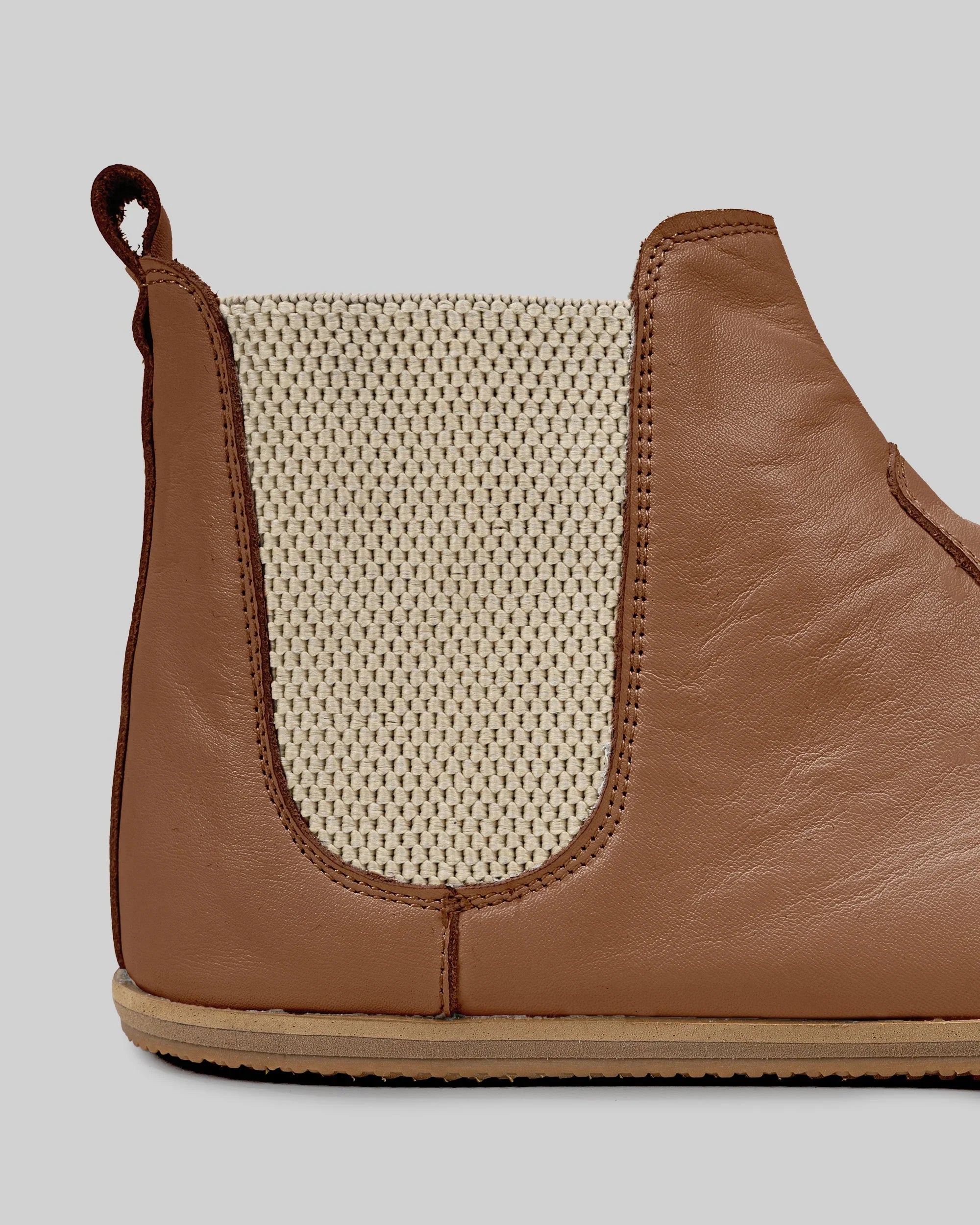 Top view Tan Chelsea Boots - Handcrafted Calf Leather | Bespoky