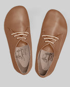 Side view Tan Oxford Shoes - Calf Leather Zero Drop | Bespoky