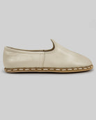 Top view Beige Yemeni Shoes - Handcrafted Calf Leather | Bespoky
