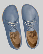 Side view Jean Blue Oxford Shoes - Calf Leather Zero Drop | Bespoky
