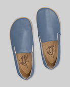 Side view Jean Blue Barefoot Shoes - Calf Leather Zero Drop | Bespoky