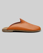 Back view Orange Slippers - Calf Leather Handcrafted | Bespoky