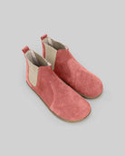 Men's Pink Suede Chelsea Boots - Handcrafted Calf Leather Wide Toe Box | Bespoky