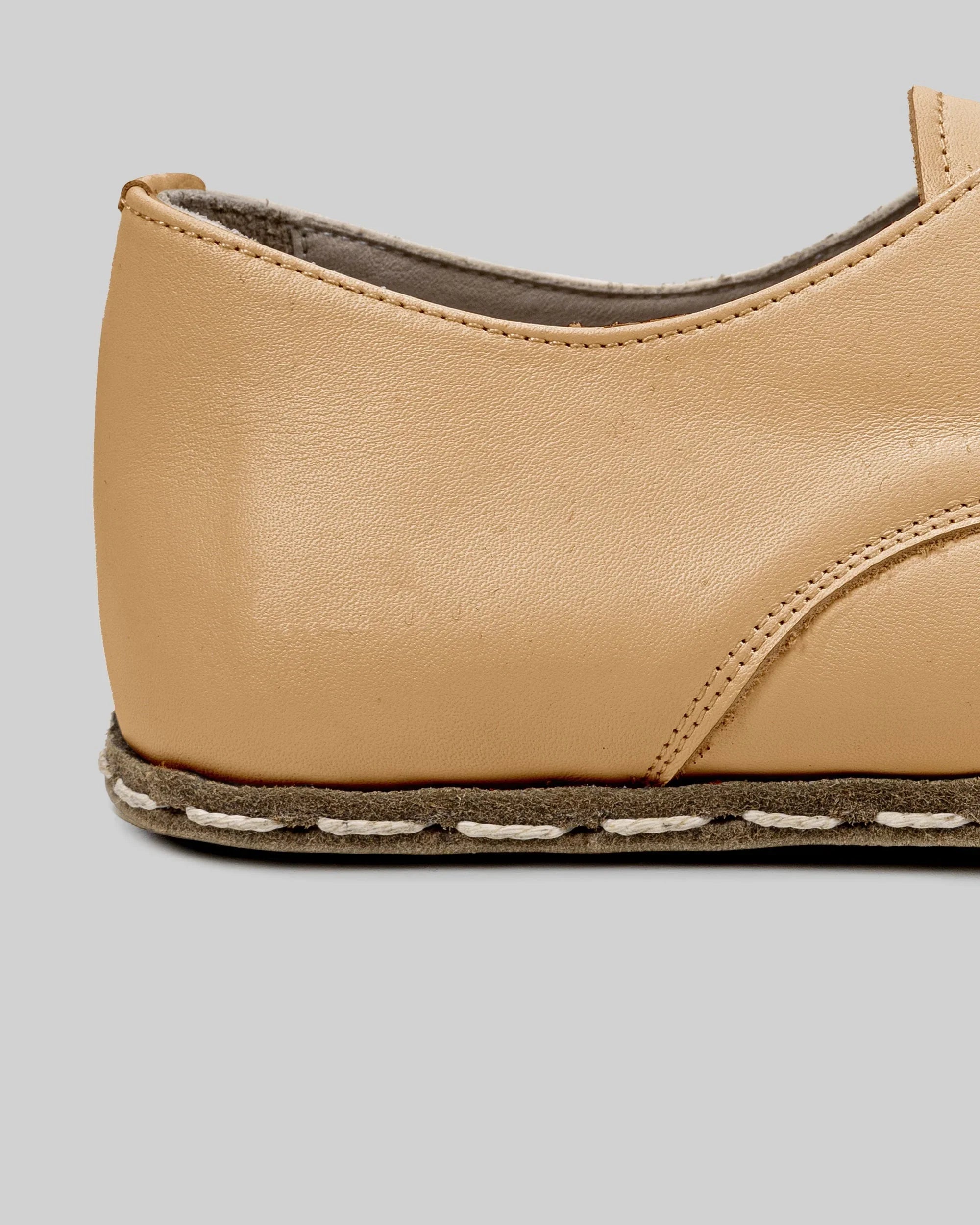 Top view Melon Yellow Oxford Shoes - Handcrafted Calf Leather | Bespoky